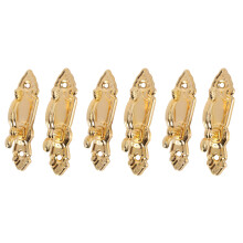 Screw Mount Curtain Tassel Tie Back Tieback Wall Hooks 6PCS Gold Tone