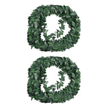 2X 7,5 M Künstliche Ivy Girland Laub Grüne Blätter Simulierte Rebe Für Hochzeits Zeremonie Diy Stirnbänder
