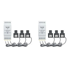 2X Tuya Life WiFi Meter Bidirectional 3 Phase with Dry Contact App Monitor 80A AC110V/240V