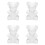 Decorations de Fete DIY 4Pcs Modelisation de la Mousse Mousse de Polystyrene Mousse de Polystyrene Nouvelles Decorations de Noel En Polystyrene 1