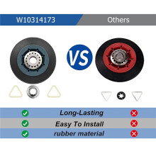 16Pack W10314173 Dryer Drum Roller Replacement for Dryer Compatible with WPW10314173 Roller Drum Support Kit Dryer Parts