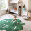 2X Leaf-Shaped Rug, Home Decoration Rug, Bathroom Mat, Green Rug 2