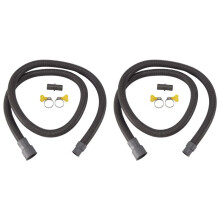 2X Raccords Automatiques de Tuyau de Vidange de Tuyau de Vidange de Machine à Laver de Tambour, 1,5 Mètre