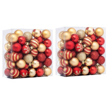 100Pcs Christmas Tree Decorations Balls Bauble Xmas Party Hanging  Ornaments Christmas for Home New Year Gift