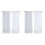 8 Painéis Cortinas Brancas Transparentes 84 Polegadas Longa Haste Bolso Janela Tratamento Gaze Voile Cortinas 1