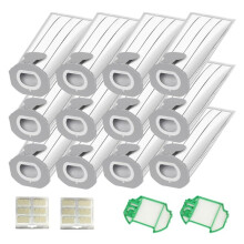 Dust Bags with Filters Fragrance Blocks Kit for VK7 FP7 Vacuum Cleaner Accessories Premium Filter Bags