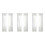 Window White Sheer Curtains 90 Inches Long 6 Panels Sheer White Curtains Clear Curtains Basic Rod Pocket Panel 1