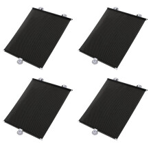 4X Roleta PrzeciwsłOneczna Roller Blackout Przyssawka Rolety ZasłOny do żYcia Kuchnia Biuro Okno Samochodu Darmowa Perforowana Kurtyna E