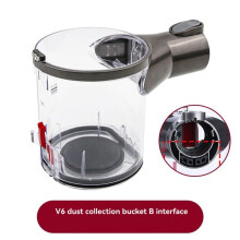 Dust Bin Bucket+Bottom Cover Compatible with V6 DC58 DC59 DC62 DC74 Vacuum Cleaner Parts Dustbin Dust Cup Type B Interface
