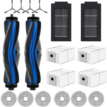 Replacement Accessories Kit for Deebot T50 Max Pro Omni Vacuum Cleaner,Main Brush Hepa Filters Mop Pads Bags