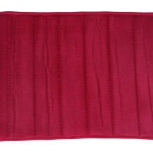 2X 120X40Cm Absorbant AntidéRapant Mousse à MéMoire Cuisine Chambre Porte Tapis de Tapis Tapis Date-Rouge