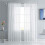 8 Painéis Cortinas Brancas Transparentes 84 Polegadas Longa Haste Bolso Janela Tratamento Gaze Voile Cortinas 3