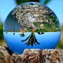 3X Transparent Couleur Verre Cristal Boule de Sphère de Guérison Photographie Accessoires Props Balle Décor 60Mm