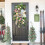 2X Easter Rabbit Front Door Wreath for Front Door,Easter Bunny Butt Shape Garland Wall Decor Spring Wreath Decoration 3