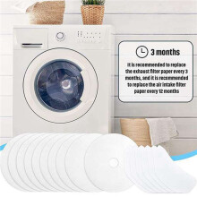 60 Pieces Clothes Dryer Exhaust Filter,Universal Portable Dryer Lint Filter Replacement for Panda/Magic Chef/Sonya/Avant
