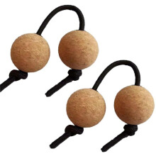 Shaker 4 Pairs Cork Kashaka Shaker Asalato  Instrument Percussion Instrument Classical African Balls for Music
