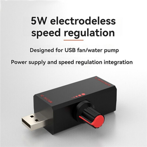 2X 5W 5V Fläkthastighetskontroller Induktionshastighetskontroller med Switchskydd USB-Gränssnitt Bärbar Mobiltelefon Kylning 1