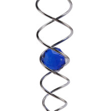 2X Wind Spiel Wind Mühle Kristall Metall Draht Kristall Kugel Wind Spinner Bell Spiral Schwanz für Garten Dekoration Im Freien
