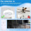 2X Bedroom Ceiling Fan Light Remote Control 100W Receive Controller Driver Fan Light Accessories 30-50W X 2 6
