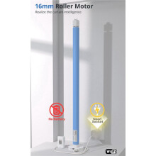 2X WiFi Roller Shade Blinds Motor Plug-in for 17mm/20mm/25mm/28mmmm EU Plug Motor with R1