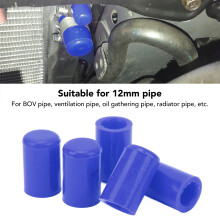 Vakuumschlauchkappen 12mm aus Silikon Blau 10er