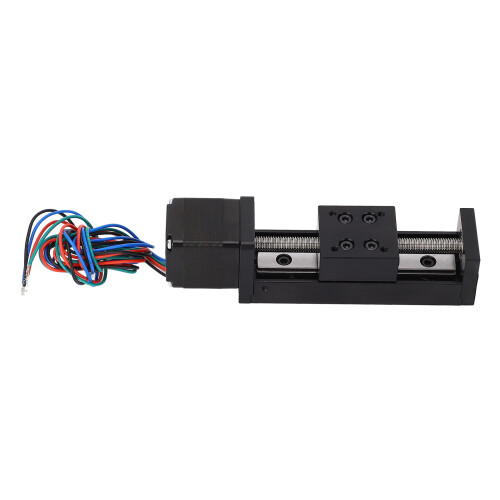 Linear Rail Guide Slide Actuator 50mm Stroke, Aluminum, 28 Steps 2