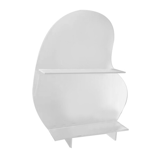 Acrylic Cosmetic Storage Rack Black