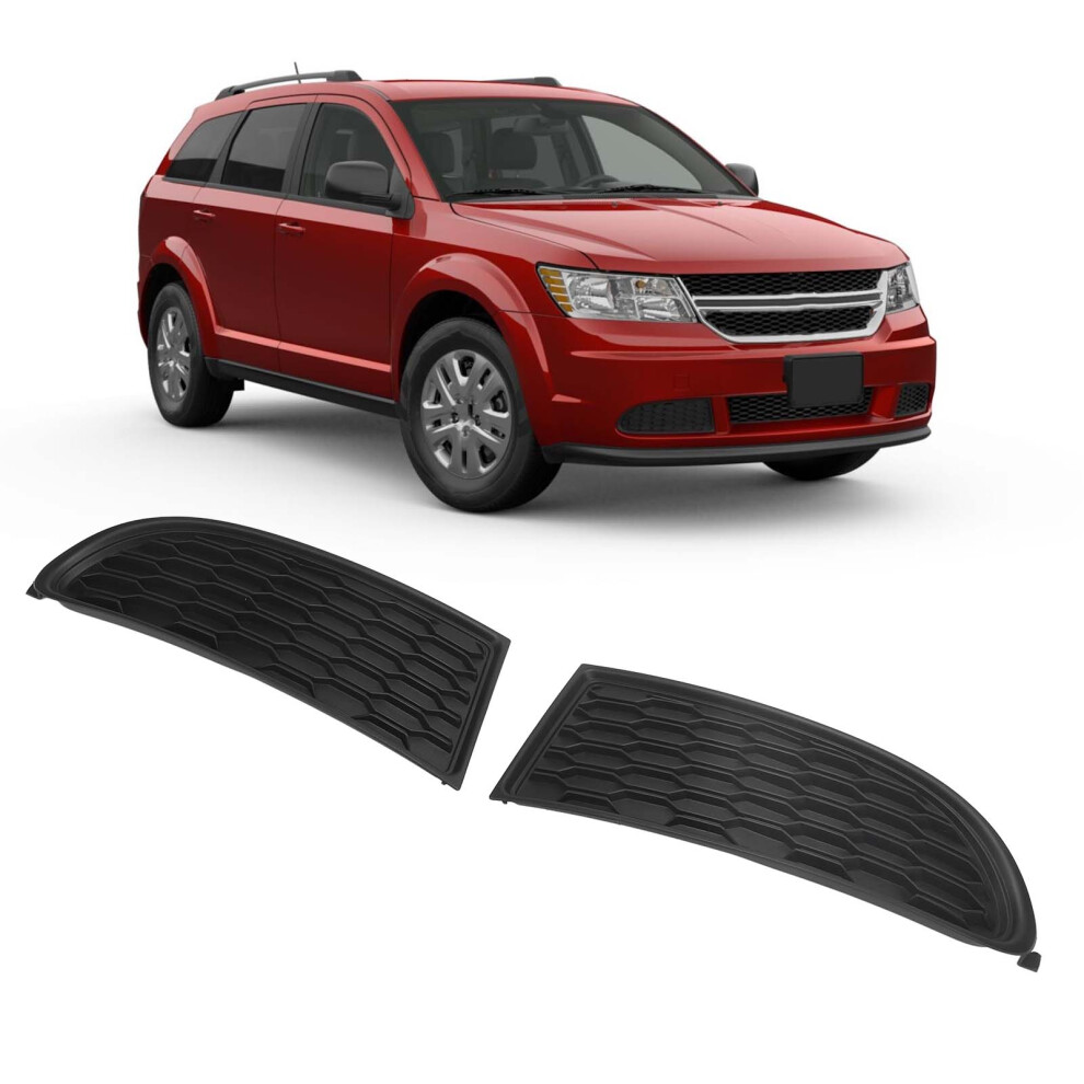Dodge Journey Fog Lamp Cover Bezel Shockproof Grille And Bumper Trim Light 8191385645381