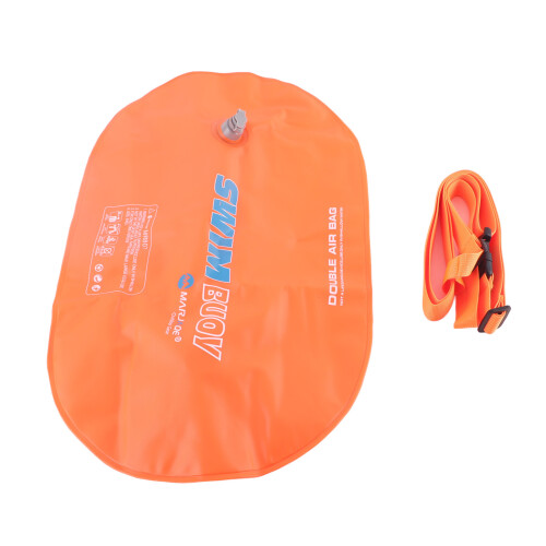 Double Bubble PVC Diving Buoy 29x48cm Vital Orange Inflatable Float 1