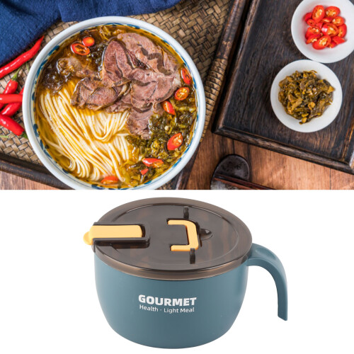 Student Noodle Bowl 304 Steel Blue