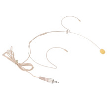 Lightweight Double Ear Headset Microphone with 3.5mm Plug, 20-20kHz