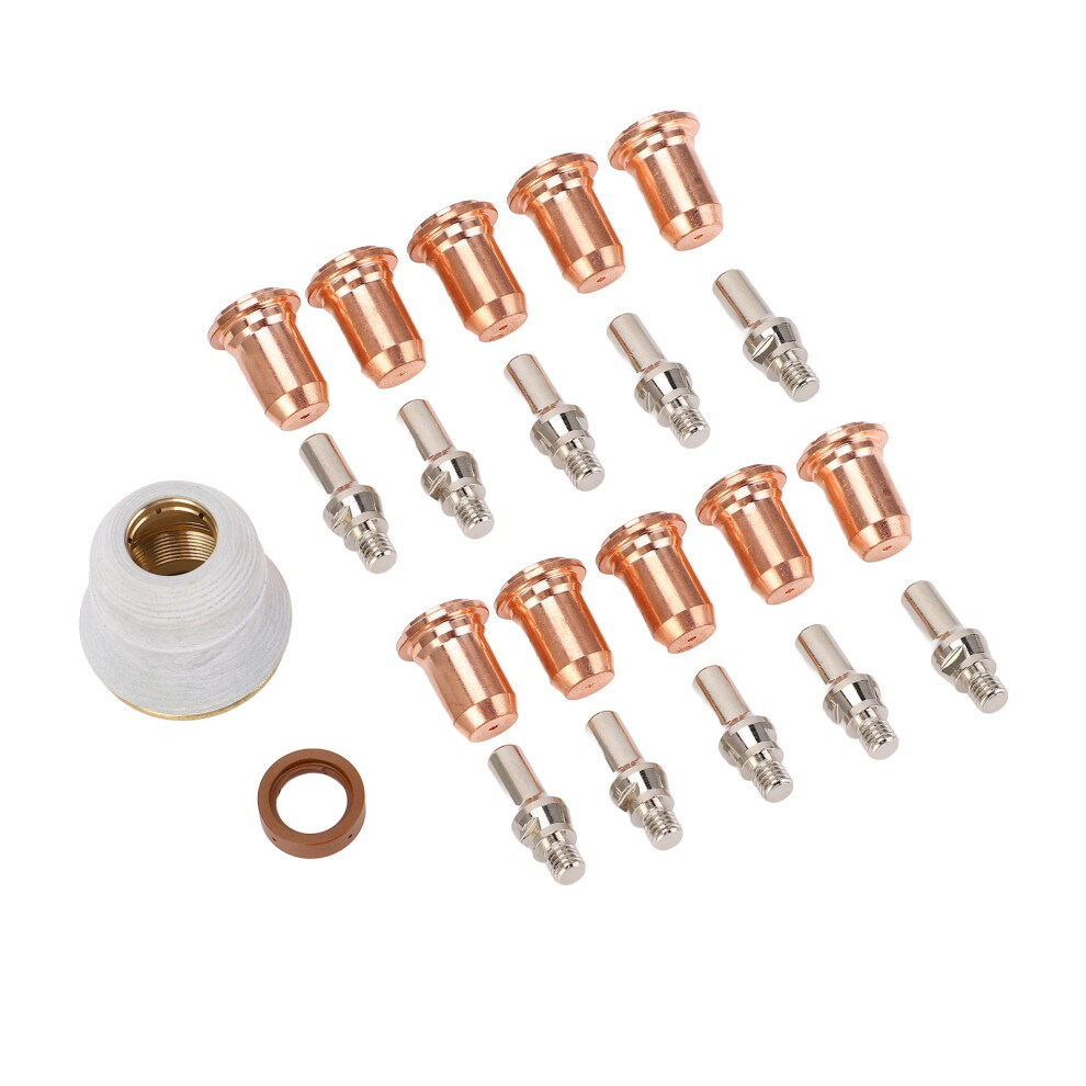 23Pcs Plasma Cutter Torch Nozzles Tip Kit For Pt-60 Pt-40 0.039In Electrodes 7891385646432
