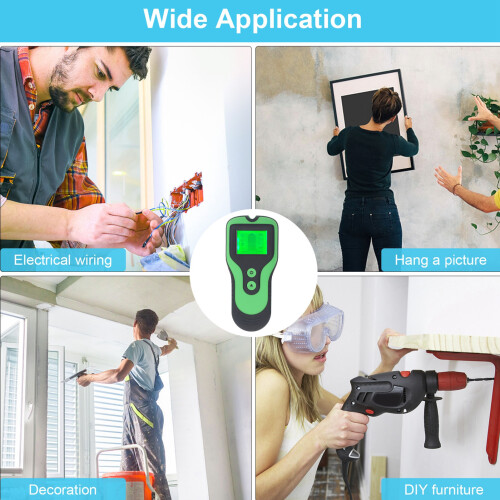 High Sensitivity Wall Stud Finder with LCD Display, 5 Modes 2