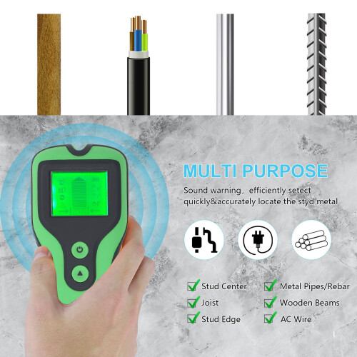 High Sensitivity Wall Stud Finder Scanner 5 Modes LCD Display 2