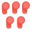 5Pcs LCD Display Waterproof Dashboard Scratch Protector Cover for  M4 Kaboo Electric Scooter Red 2