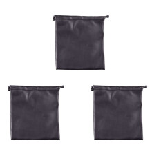 3X PU Leather Soft Storage Bag Pouch Case for Around Earphone AE TP-1 DJ Headphone Black