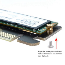 2X Carte D'Extension M.2 NVME SSD Vers PCIE 3.0 X16 / X8 / X4 Support de Carte Adaptateur SSD de Bureau 2230 2242 2260 2280 SSD de Taille