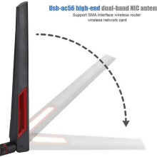 6x High Gain Router Antenna SMA 8DBi 2.4G/5.8G Dual Band Antenna WiFi Router Adapter for  AC68U/AC88U/AC66U 3PCS