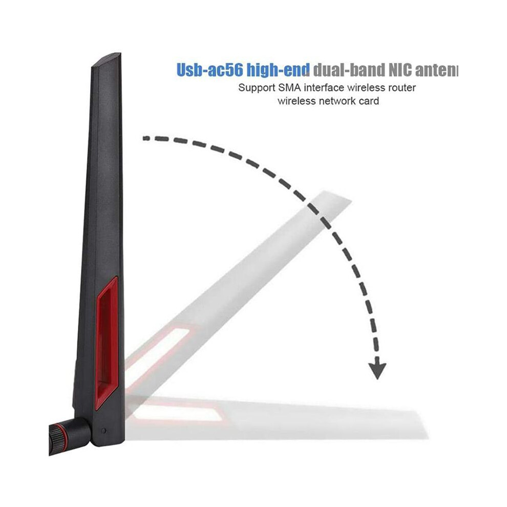 6X High Gain Router Antenna Sma 8Dbi 2.4G/5.8G Dual Band Antenna Wifi Router Adapter For Ac68u/Ac88u/Ac66u 3Pcs 4712070377468