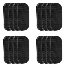 16 PCs Black Magic Sticky Pad Anti Slip Mat Car Dashboard for Cell Phone