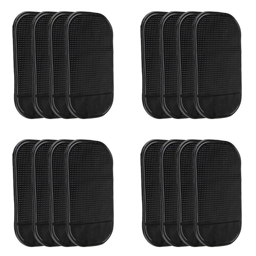 16 PCs Black Magic Sticky Pad Anti Slip Mat Car Dashboard for Cell Phone 1