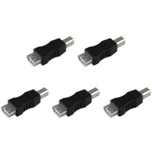 5X USB Type A Female to USB Type B Male Adapter