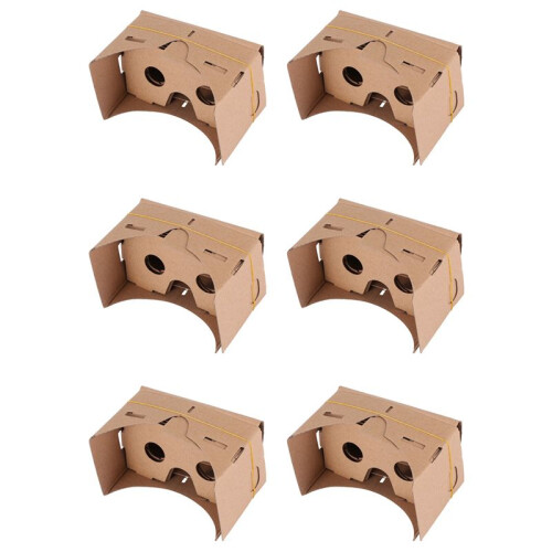 6pcs 6 Inch DIY 3D VR Virtual Reality Glasses Hardboard for  Cardboard