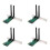 4X Placa Wireless WiFi  PCI-E Express para Adaptador PCI-E com 8 Antenas Externas para PC 1