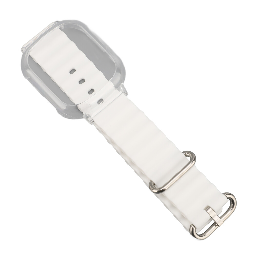 Replacement Watch Wristband For Watch 4 Soft Silicone 24.5Cm White 9411385647581
