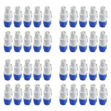 40 Pièces Connecteur Powercon Mâle 3 Broches Prise D'Entrée de Signal pour Faisceau Lumineux de Scène Lumière de Sortie de Puissance