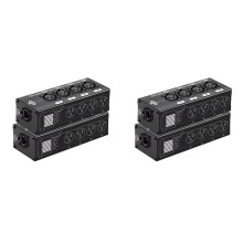 2 Paire D'Extendeurs Ethernet 4 Canaux XLR/DMX Audio RJ45 Cat5/Cat6 XLR Extender Transceiver pour Scène en Direct