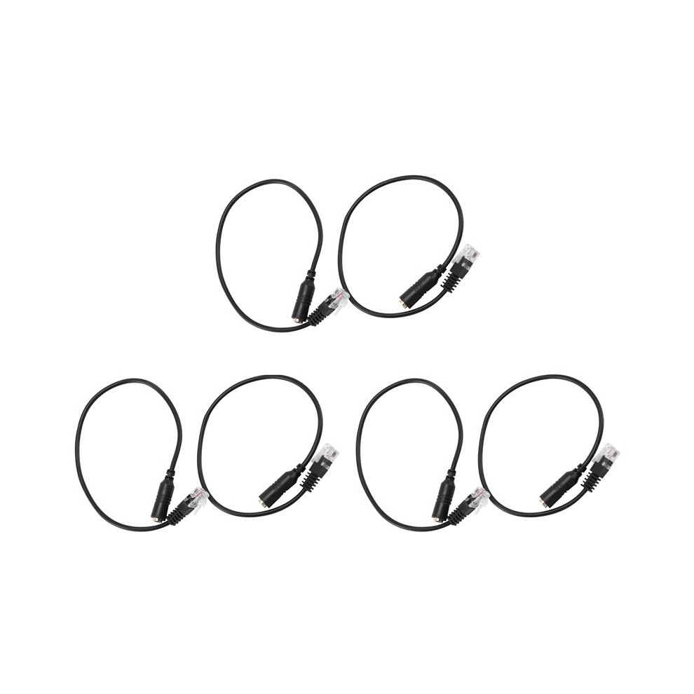 6Pc 3.5Mm Stereo Audio Headset To For Jack Female To Male Rj9 Plug Adapter Converter Cable Cord 6033939278831