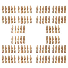 100PCS Gold Tone 4mm Male Banana Plug Bullet Connector Replacements