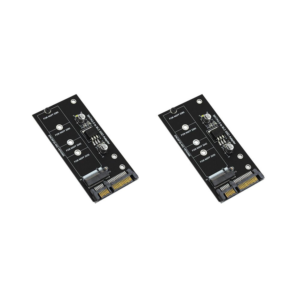 2X M.2 Adapter M2 To Adapter M.2 To Adapter M.2 Ngff Converter 2.5Inch Sata3 Card B Key For 2230-2280 M2 4714038609994